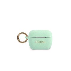 Guess case for Airpods Pro GUACAPSILGLGN green Silicone Glitter 3700740494394