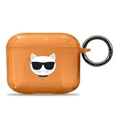 Karl Lagerfeld case for Airpods 3 KLA3UCHFO orange Choupette 3666339009304