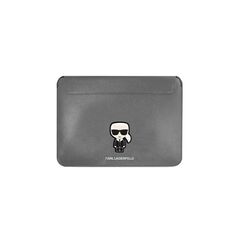 Karl Lagerfeld sleeve KLCS14PISFG 14” silver Saffiano Iconic 3666339040246