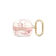 Guess case for Airpods 3 GUA3HCHMAP pink Marble 3666339047214