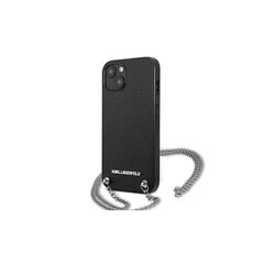 Karl Lagerfeld case for iPhone 13 KLHCP13MPMK black hard case Chain Logo 3666339049935