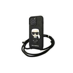Karl Lagerfeld case for iPhone 13 Pro KLHCP13LCMNIPK black hard case Iconic 3666339049904