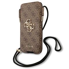 Guess smartphone purse 6,7&quot; GUHCP12L4GPSBR brown 4G Metal Logo 3666339005184