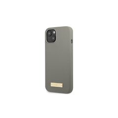Guess case for iPhone 13 Pro / 13 6,1&quot; GUHMP13LSPLG grey hard case Silicone Logo Plate MagSafe 3666339056919