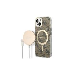 Guess set Case + Charger for iPhone 14 Pro Max 6,7&quot; GUBPP14XH4EACSW brown BP Magsafe Case + Charger 4G 3666339102920