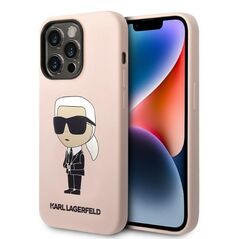 Karl Lagerfeld case for iPhone 14 Pro Max 6,7&quot; KLHMP14XSNIKBCP pink hardcase Silicone Ikonik Magsafe 3666339087678