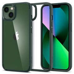 Spigen case Ultra Hybrid for iPhone 13 Midnight green 8809811861129
