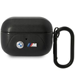 BMW case for AirPods Pro BMAP22PVTK black PU Leather Curved Line 3666339089542