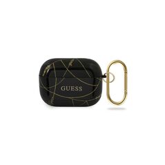 Guess case for AirPods Pro GUACAPTPUCHBK black Gold Chain Collection 3700740485484