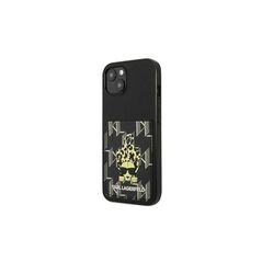 Karl Lagerfeld case for iPhone 13 KLHCP13MCANCNK black hard case Monogram with card slot 3666339049775