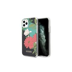 Guess case for iPhone 11 Pro Max GUHCN65IMLFL01 black hard case Flower Collection 3700740475522