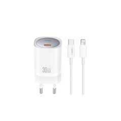 XO wall charger CE20 PD 20W 1x USB-C white + cable USB-C - Lightning 6920680853878