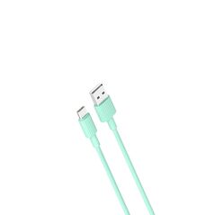 XO cable NB156 USB - USB-C 1,0 m 2,4A green 6920680871872