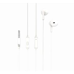 XO wired earphones EP39 jack 3,5mm white 6920680877942
