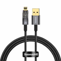 Data cable Baseus Explorer, Lightning, 1.0m, Black - 40462 έως 12 άτοκες Δόσεις