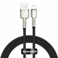 Data cable Baseus Cafule, Lightning, 1.0m, Black - 40473 έως 12 άτοκες Δόσεις
