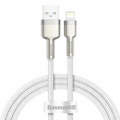 Data cable Baseus Cafule, Lightning, 1.0m, White - 40474 έως 12 άτοκες Δόσεις