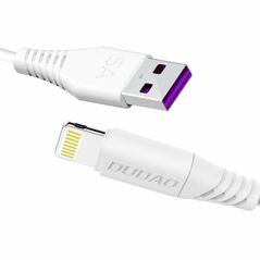 Dudao cable USB / Lightning 5A 1m white (L2L 1m white)