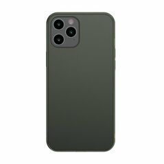Baseus Frosted Glass Case Hard Cover with Flexible Frame iPhone 12 Pro Max Dark Green (WIAPIPH67N-WS06)
