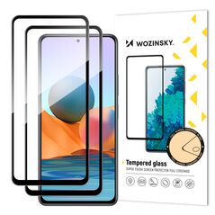 Wozinsky set of 2x super durable Full Glue tempered glass with frame Case Friendly Xiaomi Redmi Note 12 Pro+ / Note 12 Pro / Note 12 5G / Note 12 / Xiaomi Redmi Note 10 Pro black