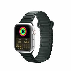 Dux Ducis Strap (Armor Version) strap Apple Watch Ultra, SE, 9, 8, 7, 6, 5, 4, 3, 2, 1 (49, 45, 44, 42 mm) silicone magnetic strap bracelet green