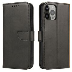 Magnet Case with flap and wallet for Samsung S23 FE - black