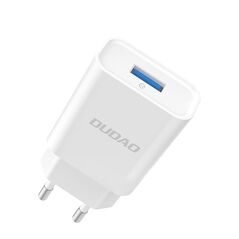 Dudao A4EU USB-A 2.1A wall charger - white