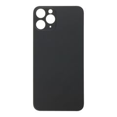 APPLE iPhone 11 Pro - Battery cover + Adhesive Large Hole Black OEM SP61121BK-O 74073 έως 12 άτοκες Δόσεις