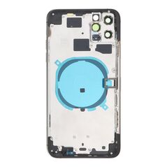 APPLE iPhone 11 Pro Max - Back battery door cover middle frame housing with small parts Black OEM SP61122BK-3-O 80255 έως 12 άτοκες Δόσεις