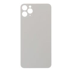 APPLE iPhone 11 Pro Max - Battery cover + Adhesive Large Hole White OEM SP61122W-O 74089 έως 12 άτοκες Δόσεις