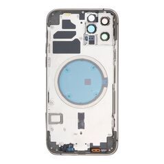 APPLE iPhone 12 Pro - Back battery door cover middle frame housing with small parts Black OEM SP61124BK-4-O 80269 έως 12 άτοκες Δόσεις