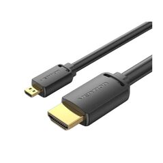 VENTION Micro HDMI to HDMI 4K HD Cable 1M Black (AGIBF) (VENAGIBF) έως 12 άτοκες Δόσεις