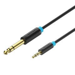 VENTION 3.5mm Male to 6.5mm Male Audio Cable 1M Black (BABBF) (VENBABBF) έως 12 άτοκες Δόσεις