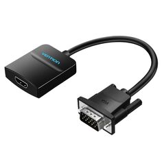 VENTION VGA to HDMI Converter with Female Micro USB and Audio Port 0.15M Black (ACNBB) (VENACNBB) έως 12 άτοκες Δόσεις