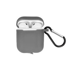 Case for Airpods / Airpods 2 gray with hook 5900495825483