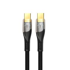 XO Clear cable NB-Q223B USB-C - USB-C 1,0 m 60W black 6920680831296