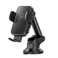 XO car holder WX036 with inductive charging black 15W with suction cup 6920680844906