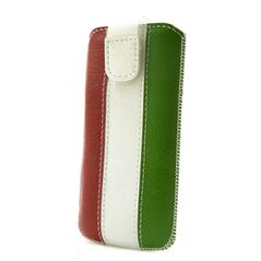 Ancus Θήκη Protect Ancus Italy Flag για Apple iPhone SE/5/5S/5C Δέρμα Λευκή 02426 5210029000126