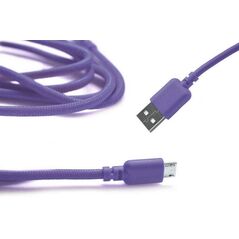 Ancus Καλώδιο σύνδεσης Κορδόνι Ancus USB σε Micro USB με Ενισχυμένες Επαφές Μώβ 05023 5210029008733
