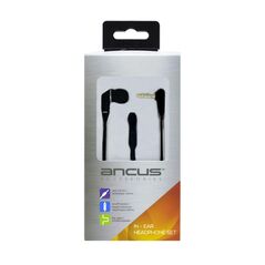Ancus Hands Free Ancus Loop in-Earbud Mono 3.5mm για Apple-Samsung-HTC-Sony Μαύρο με Καλώδιο Πλακέ, Πλήκτρο Απάντησης 11688 5210029025433