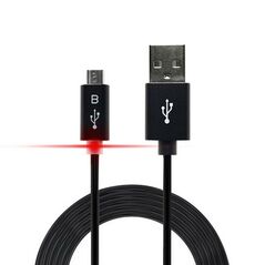 Ancus Καλώδιο σύνδεσης Ancus Smart LED USB σε Micro USB με Ενισχυμένες Επαφές Μαύρο 1.2m 19480 5210029051425