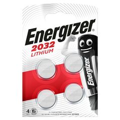 Energizer Buttoncell Lithium Energizer CR2032 3V Τεμ. 4 27669 7638900377620