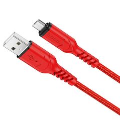 Hoco Καλώδιο σύνδεσης Hoco X59 Victory USB σε Micro USB 2.4A με Εύκαμπτο Βύσμα και Braided Καλώδιο Κόκκινο 1m 34581 6931474744906