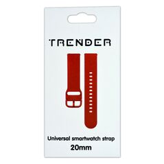 Trender Ανταλλακτικό Λουράκι Trender TR-SP20RD Sport 20mm Κόκκινο 36189 3822132275137