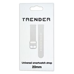 Trender Ανταλλακτικό Λουράκι Trender TR-SP20WH Sport 20mm Λευκό 36190 3822132275138