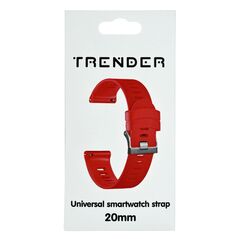 Trender Ανταλλακτικό Λουράκι Trender TR-SL20RD Σιλικόνης 20mm Κόκκινο 36205 3822132275117