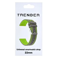 Trender Ανταλλακτικό Λουράκι Trender TR-GM22GYGR Gamer 22mm Γκρί-Πράσινο 36217 3822132275179