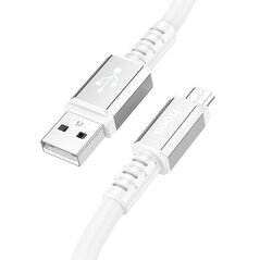 Hoco Καλώδιο Σύνδεσης Hoco X85 Strength USB σε Micro-USB 2.4A Λευκό 1m Υψηλής Αντοχής 37482 6931474777478