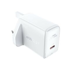 Acefast Φορτιστής Ταξιδίου Acefast A4 Fast Charging USB-C PD20W Λευκός με UK Plug 39904 6974316280101