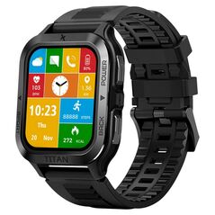 Maxcom Smartwatch Maxcom FW67 Titan Pro IP69K 360mAh με 1.85” IPS Gorilla Glass 22mm Silicon Band Graphite 40280 5908235977805